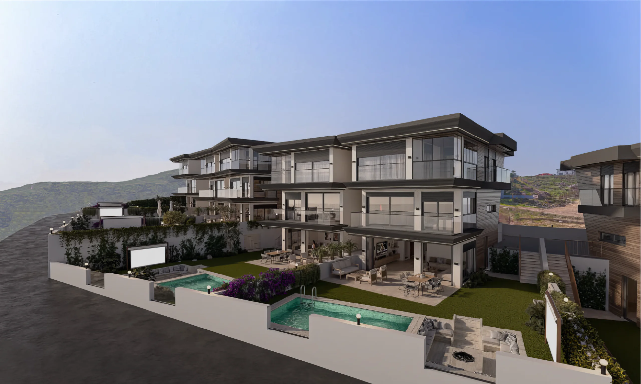 Harmony Life — Fassade der Villa — Rendering